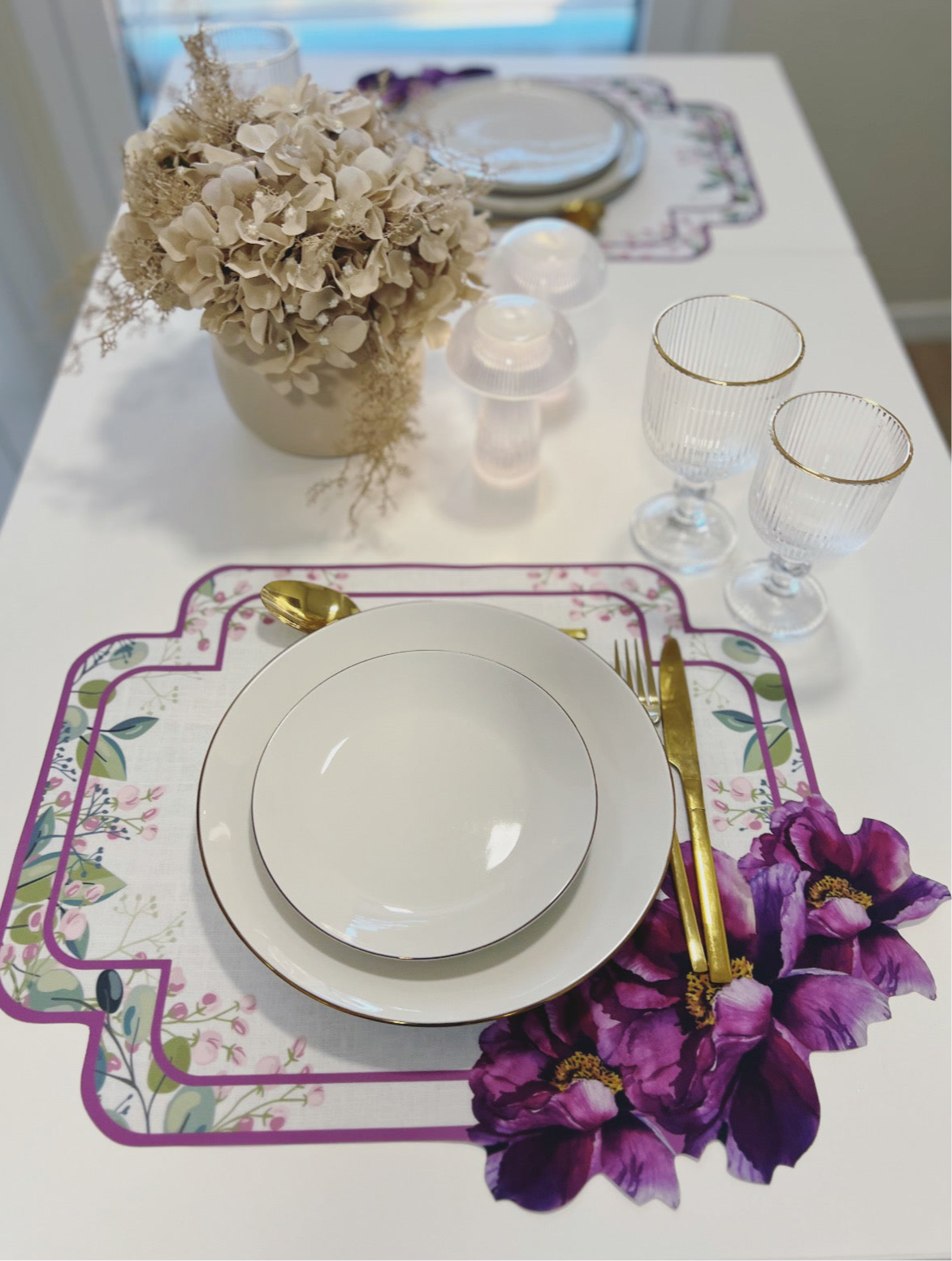 Individuais de Mesa - 3D FLORAL