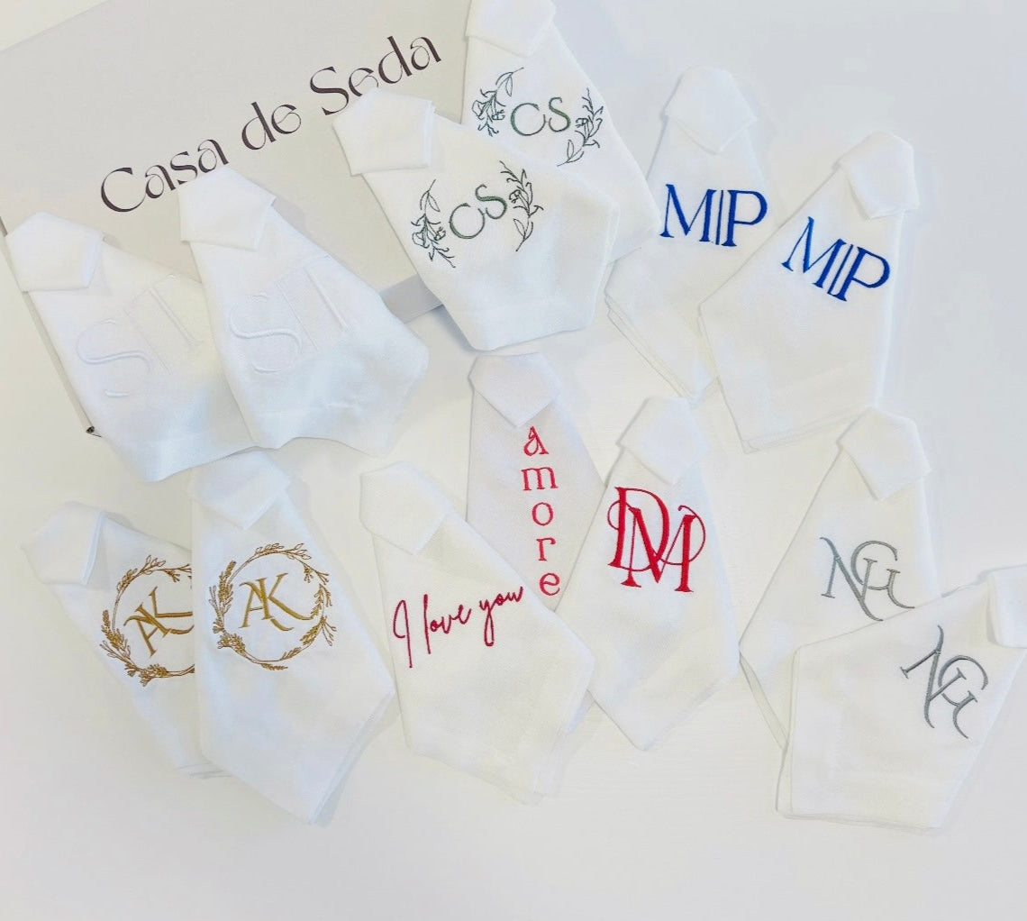 Guardanapos em linho - com personalização