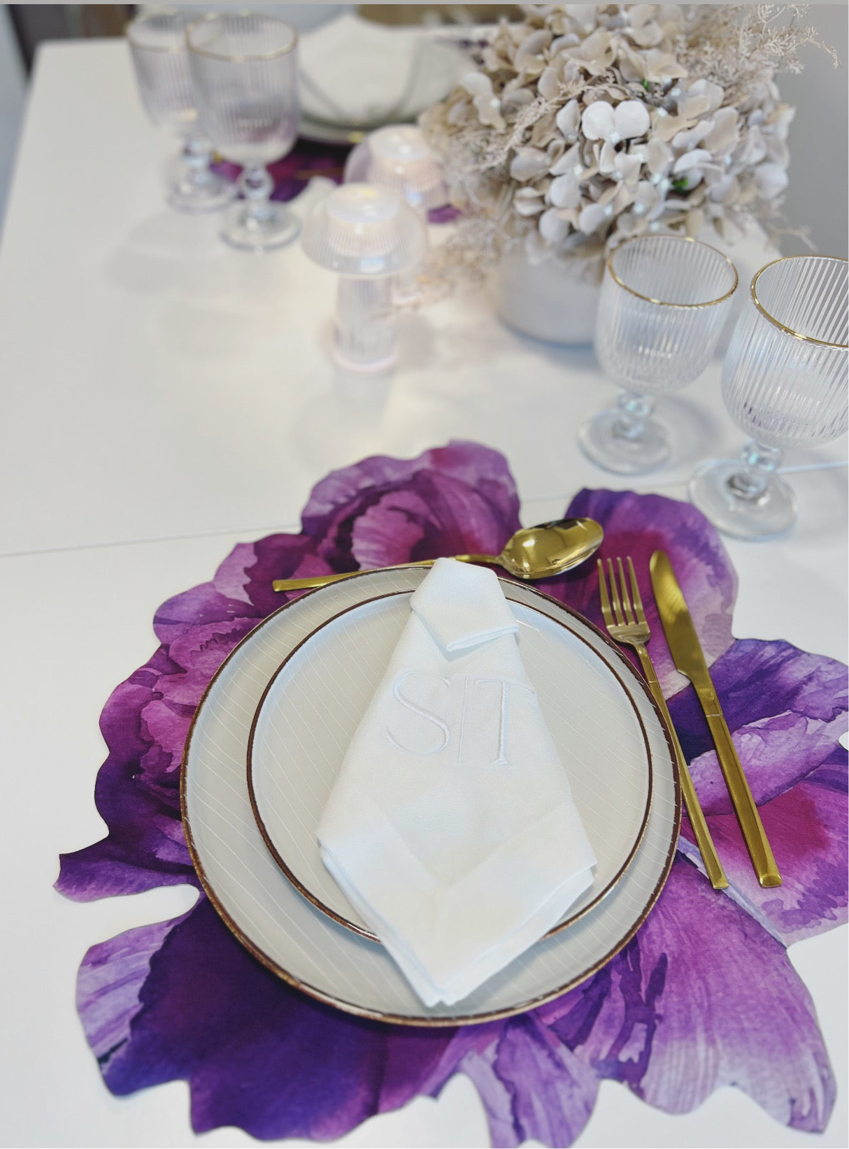 Individuais de Mesa - 3D FLORAL