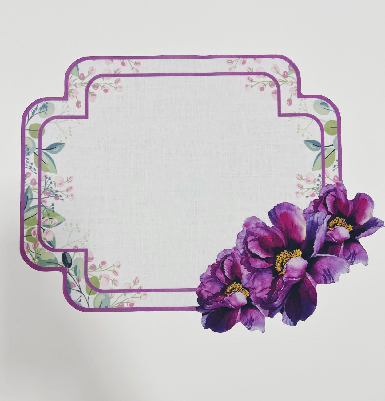 Individuais de Mesa - 3D FLORAL